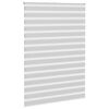 vidaXL Zebra Blind Light Grey 165x230 cm Fabric Width 160.9 cm Polyester