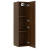 vidaXL Wall-mounted TV Cabinets 2 pcs Brown Oak 30.5x30x110 cm