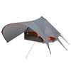 vidaXL Teepee Tent 7-Person 7-Person Grey and Orange