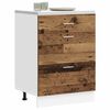 vidaXL Kitchen Base Cabinet Lyon Old Wood Engineered Wood