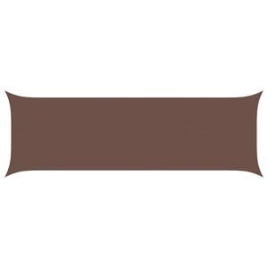 vidaXL Sun Shade Sail Brown 6 x 2 m 100% Polyester Oxford
