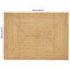 vidaXL Area Rug Beige 120 x 170 cm Jute