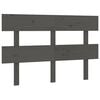 vidaXL Bed Headboard | Grey | Solid pine wood | Fits standard bed sizes