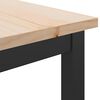 vidaXL Table Natural 100 x 40 x 101 cm Engineered Wood and Steel