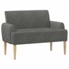 vidaXL Loveseat with Button Tufted Dark Grey 116 x 67 x 81 cm