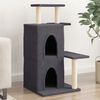 vidaXL Cat Tree with Sisal Scratching Posts Dark Grey 97 cm