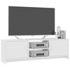 vidaXL TV Cabinet High Gloss White 120x30x37.5 cm Engineered Wood