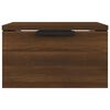 vidaXL Wall-mounted Bedside Cabinet Brown Oak 34x30x20 cm