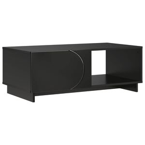 vidaXL Coffee Table Black 95 x 50.5 x 35 cm Engineered Wood
