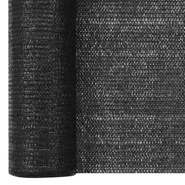 vidaXL Privacy Net Black 1.2x25 m HDPE 75 g/m&sup2;