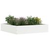 vidaXL Lawn Edging White 60 x 60 x 13 cm Steel