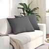 vidaXL Sofa Pillows 2 pcs Dark Grey 70 x 50 cm Fabric