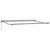 vidaXL Awning Frame Retractable Anthracite 5 x 3 m Powder-coated Steel