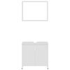 vidaXL Bathroom Furniture Set White Engineered Wood