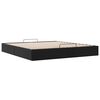 vidaXL Ottoman Bed Frame without Mattress Black Super King Faux Leather