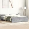 vidaXL Bed Frame without Mattress Grey Sonoma 120x200 cm