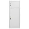 vidaXL Saddle Cabinet Light Grey 53x53x140 cm Steel