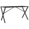 vidaXL Dining Table Legs X-Frame 140x60x73 cm Steel