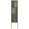 vidaXL Garden Privacy Screen Olive green 32 x 140 cm Cold-rolled steel