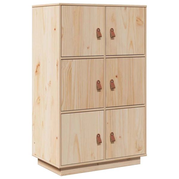 vidaXL Highboard 67x40x108.5 cm Solid Wood Pine