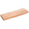 vidaXL Wall Shelf Light Brown 60x20x4 cm Treated Solid Wood Oak