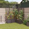vidaXL Garden Planter 5 pcs Brown Steel