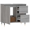 vidaXL Bathroom Cabinet Grey Sonoma 65x33x60 cm Engineered Wood