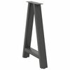 vidaXL Dining Table Legs A-Shaped 2 pcs Anthracite&nbsp;50x(72-73) cm Steel