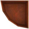 vidaXL Corner Planter Rusty 60 x 60 x 35 cm Weathering steel