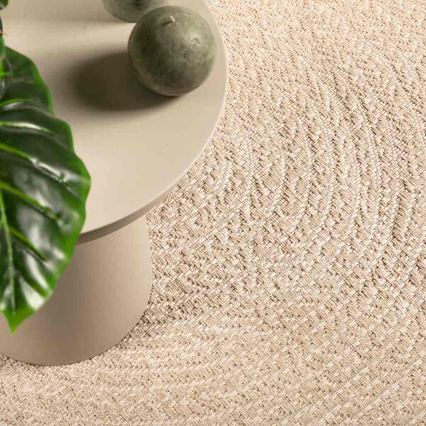 vidaXL Rug ZIZUR Beige 200x290 cm Jute Look Indoor and Outdoor