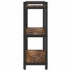 vidaXL Bookshelf Smoked Oak 60 x 30 x 85 cm Engineered Wood