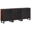 vidaXL Sideboards 3 pcs 60x34x75 cm Solid Wood Mango