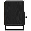 vidaXL Bedside Cabinet Black Oak 40 x 35 x 47.5 cm Engineered Wood