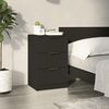 vidaXL Bedside Cabinet Black 40x36x65 cm