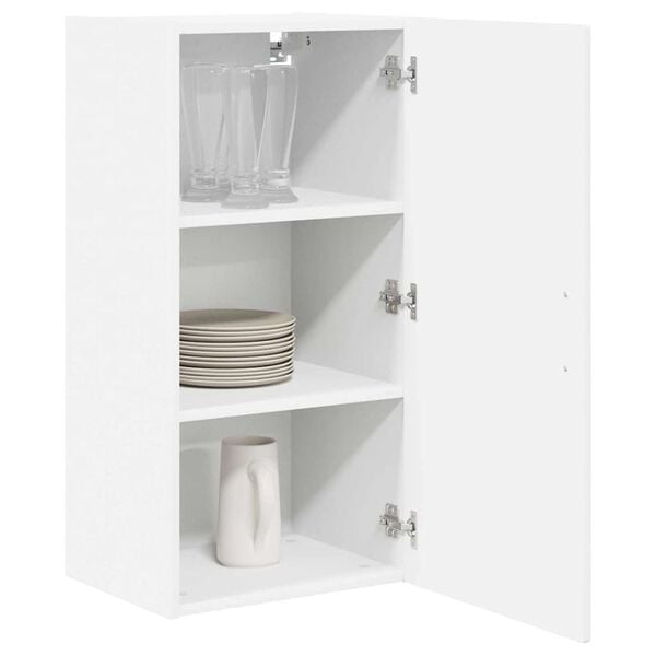 vidaXL Kitchen Cabinet with Shelf High Gloss White 40 x 31 x 80 cm