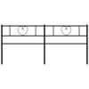 vidaXL Metal Headboard Black 180 cm