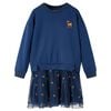 vidaXL Kids' Dress with Long Sleeves Navy 92