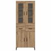 vidaXL Highboard Artisan Oak 69.5 x 34 x 180 cm Engineered Wood