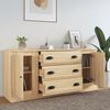 vidaXL Sideboards 3 pcs Sonoma Oak Engineered Wood