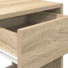 vidaXL Bedside Cabinets with Drawer 2 pcs Sonoma Oak 35x34x66.5 cm