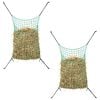 vidaXL Hay Nets 2 pcs Rectangular Green 90x60 cm PP
