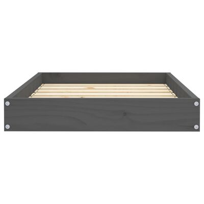 vidaXL Dog Bed Grey 71.5x54x9 cm Solid Wood Pine