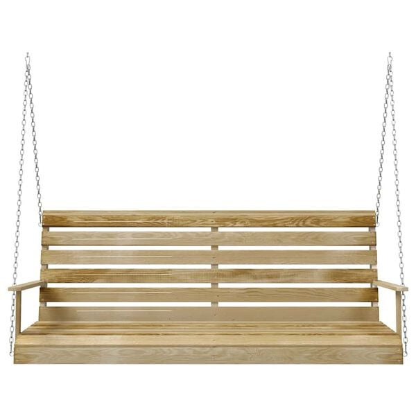 vidaXL Swing Bench Impregnated Pinewood 155x65x60 cm