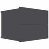 vidaXL Bedside Cabinet Grey 40x30x30 cm Engineered Wood