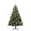 vidaXL Artificial Hinged Christmas Tree 150 LEDs Green 120 cm