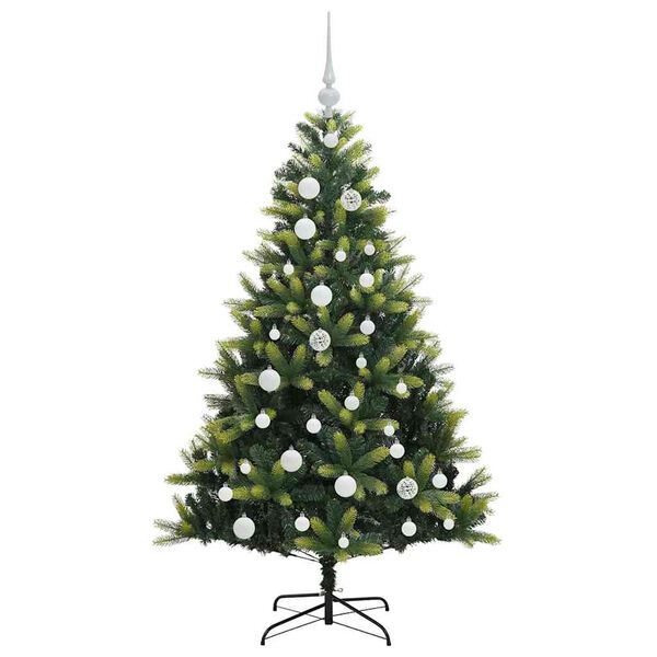 vidaXL Artificial Hinged Christmas Tree 150 LEDs Green 120 cm
