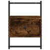 vidaXL Bedside Cabinet Wall-mounted Smoked Oak 35x30x51 cm Engineered Wood
