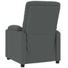 vidaXL Recliner Chair Dark Grey Fabric