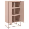 vidaXL Highboard Pink 68.5x38.5x123.5 cm Steel