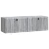 vidaXL Wall-Mounted TV Cabinet Grey Sonoma 98 x 31 x 30 cm